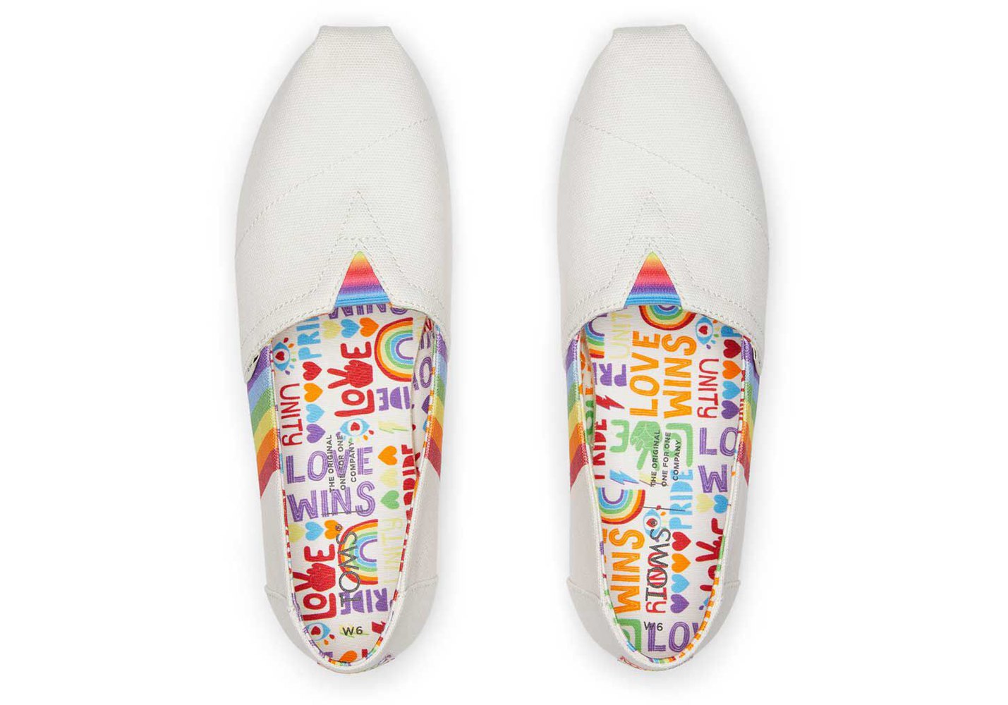 Toms Alpargata Unity Rainbow Espadrille White - Womens - 48017-DQOR